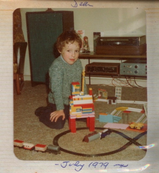 Dean with latest construction - July 1979 - Image Doreen Homicki